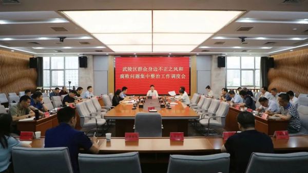武陵区调度群众身边不正之风和腐败问题集中整治工作