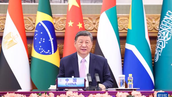 习近平出席金砖国家领导人线上峰会并发表重要讲话