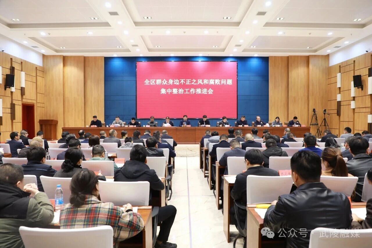 武陵区召开群众身边不正之风和腐败问题集中整治工作推进会