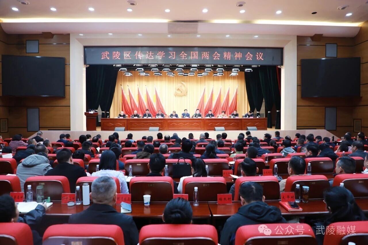 武陵区传达学习全国两会精神会议召开
