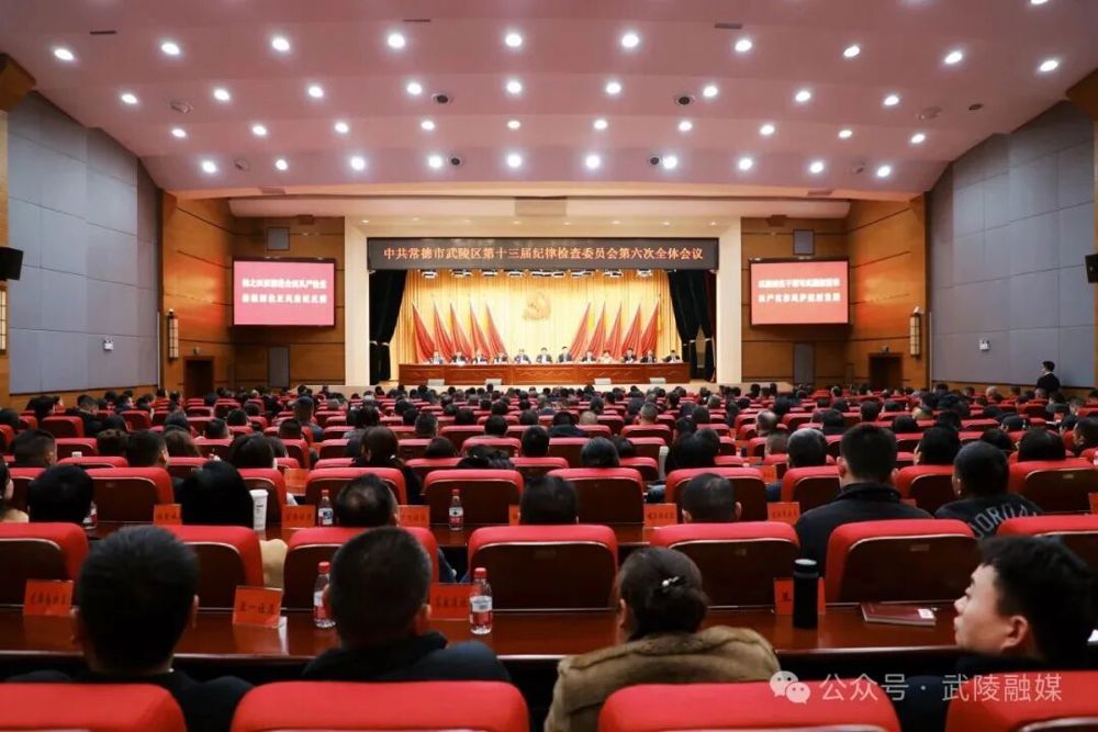 中共常德市武陵区第十三届纪律检查委员会第六次全体会议召开