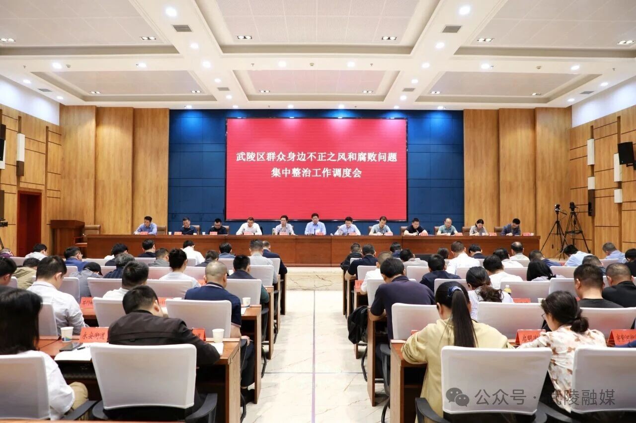 武陵区召开群众身边不正之风和腐败问题集中整治工作调度会